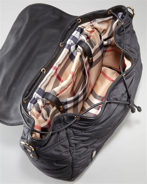 burberry diaper bag black